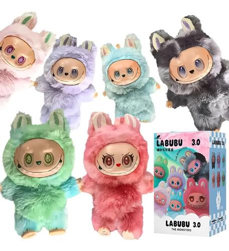 Labubu Oso Peluche Sorpresa 15 Cm Llavero Version 3.0 Índigo Sorpresa