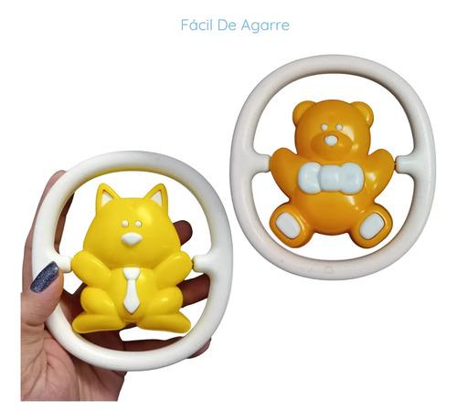 Sonajero De Osito Baby Puppe Para Bebés De 6 Meses Con Sonido Blanco, Naranja 5