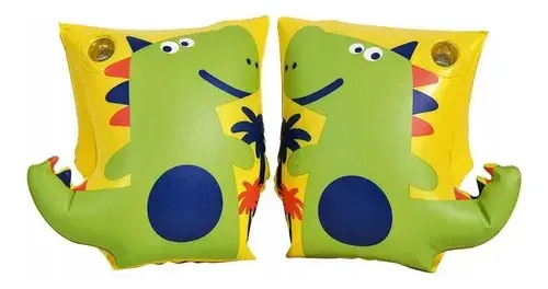 Brazaletes Inflables Sunclub Dinosaurio Salvavidas Niño Modelo 32132 Amarillo