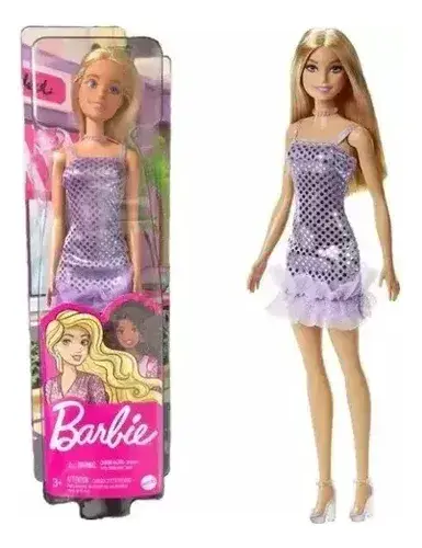 Combo Muñeca Barbie Glitz 30 Cm Original Mattel + Auto Rosa 5