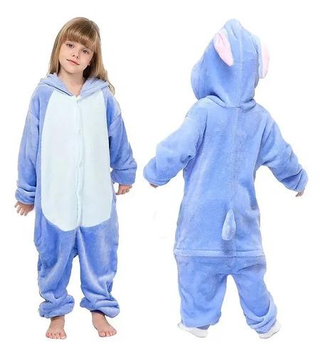 Pijama Stich Enterito Infantil Suave Disfraz Abrigad Premium 5