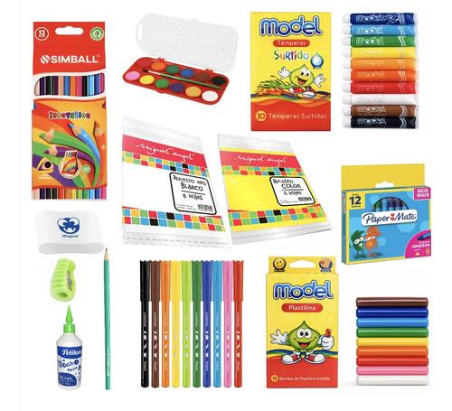 Kit Utiles + Mochila Escolar Jardin Preescolar Dino Unicorni 13