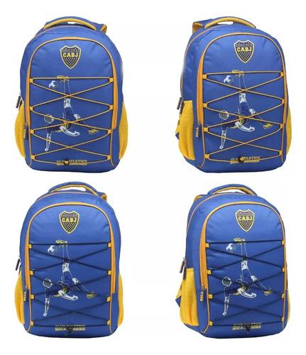 Combo Mochila + Cartuchera Boca Juniors Jugador Escolar Top 15