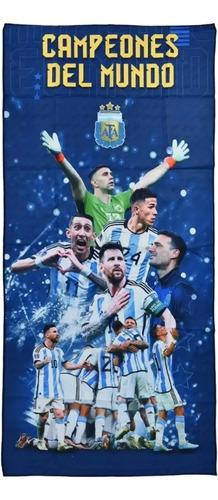 Toallon Secado Rapido Argentina Campeón 3 Estrella + Estuche 11