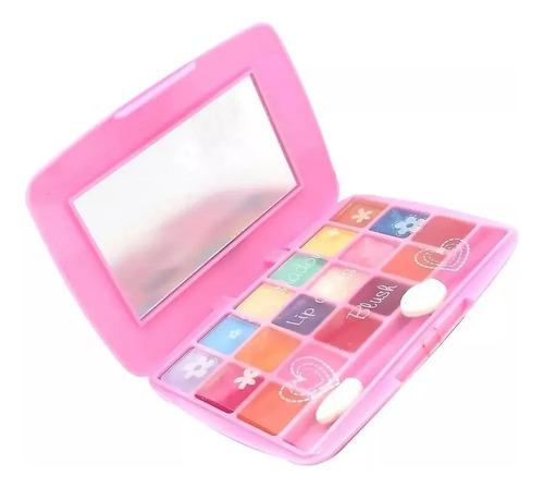 Combo Set Maquillaje Espejo + Set De Cabello Infantil Niña 4