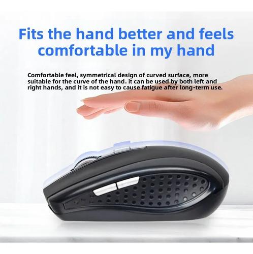 Mouse Inalámbrico Guiheng 2.4ghz 1600dpi 3 Botones Usb Nano Black04 3