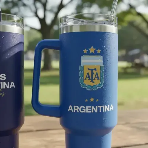 Vaso Térmico Afa 1200ml - Edición Campeones 3 Estrellas Azul Afa 6
