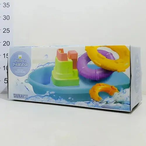 Barco Flotador Didáctico 3 Anillos Para Baño Pileta Duravit Multicolor 4