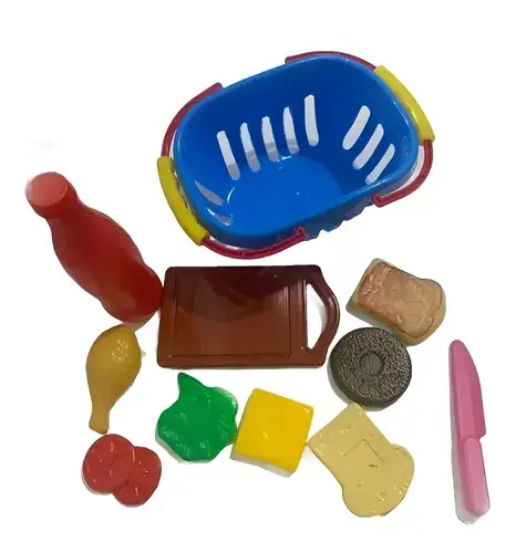 Canasta Picnic Miniplay Infantil Comiditas Con Accesorios Juguete Educativo Picnic 826 2