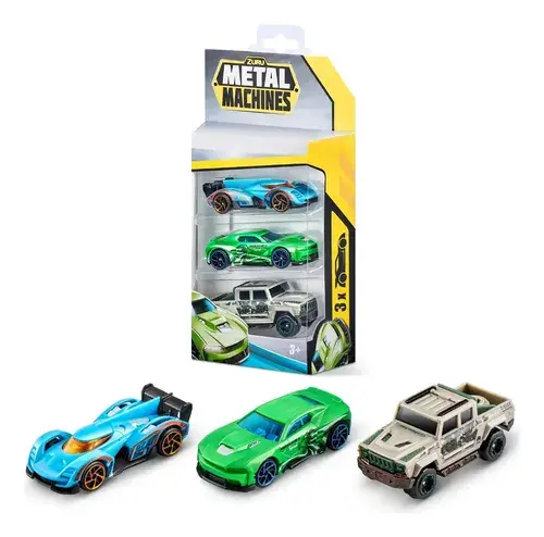 Autitos Autos Coleccion Metal Machines Pack X3 Zuru Surtido Metal Machine Multicolor 6