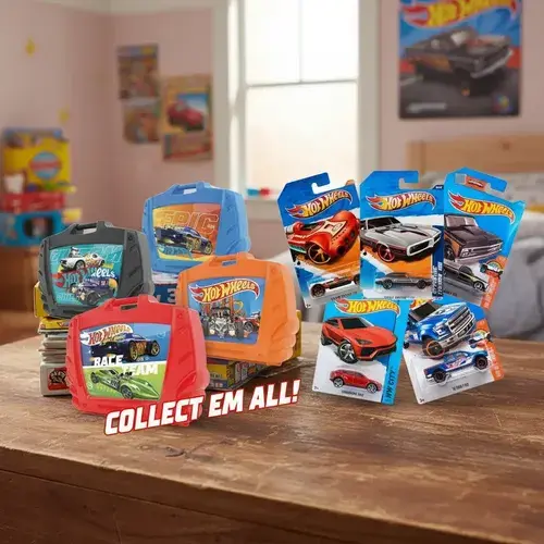 Super Combo 15 Autitos Hot Wheels Auto + Valija Guarda Autos 10