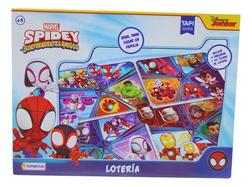 Lotería Infantil Spiderman Juego De Mesa Spidey Tapimovil 2