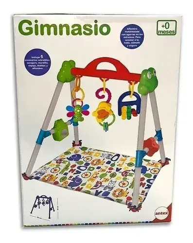 Gimnasio Con Sonajeros Y Albombra Gym Para Bebes Color Antex 3
