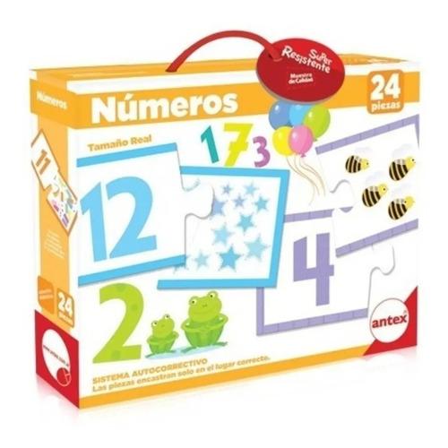 Juego De Numeros Puzzle Valija Didactica 24 Piezas Antex