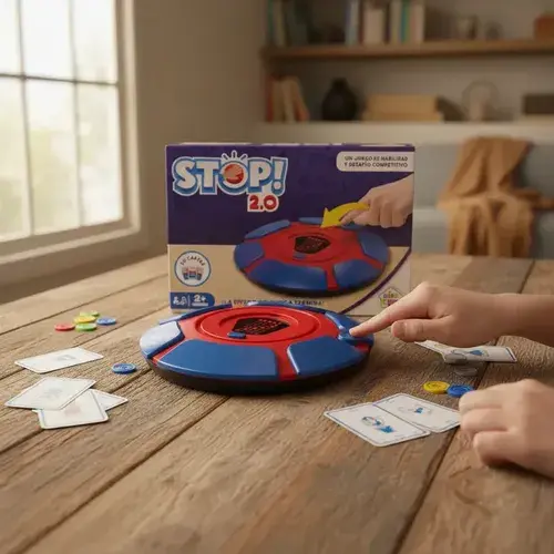 Stop 2.0 Juego De Mesa Familiar Amigos Luz Led Viral Tiktok 4