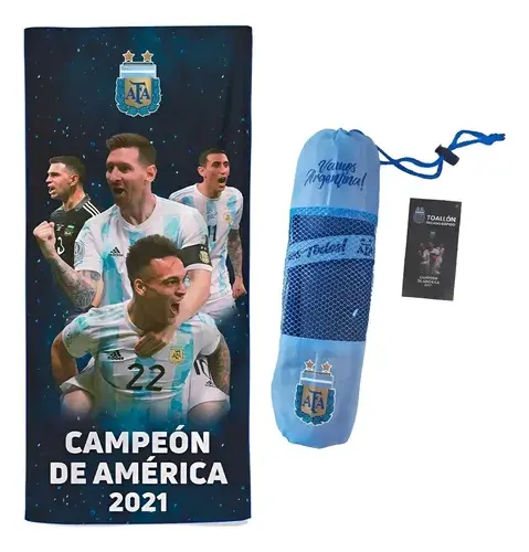 Toallon Secado Rapido Clubes Futbol 70x150 Original + Bolso 13