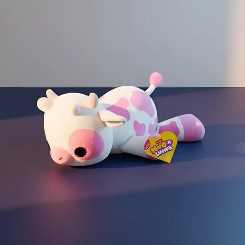 Peluche De Apego Hug A Lumps Pequeño Para Abrazar Animales Vaca 4