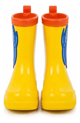 Botas De Lluvia Infantiles Diseños Varios Impermeables Delfin Amarillo 25 Ar 4