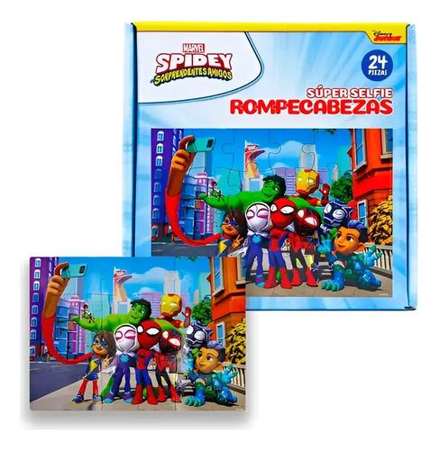 Puzzle Rompecabezas Spidey Spiderman Serfie Vengadores 24 Pz