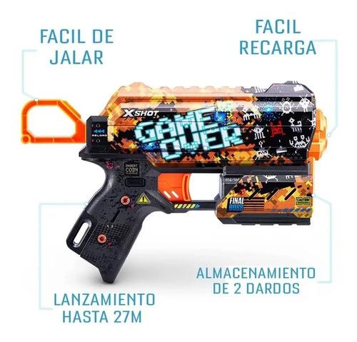 Pistola Lanza Dardos X Shot Skins Flux Con 8 Dardos Juguete 4