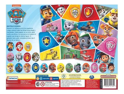 Juego De Mesa Loteria Paw Patrol Para Familia Bingo Imagenes 5
