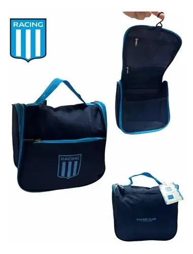 Organizador Newells Old Boys Neceser Estuche Viaje Deportivo Color Racing Club