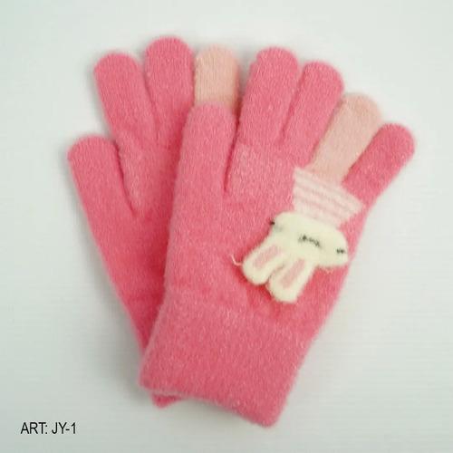 Guantes Infantil Largos Niños Invierno Abrigado Osito Conejo 12