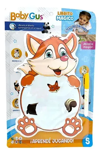Libro Librito Magico Para Pintar Sumergible En Agua Animales 14