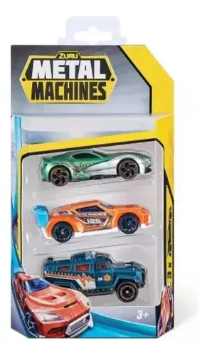 Autos Autitos Colección Metal Machine X3 Zuru Wheels Surtido Multicolor 3