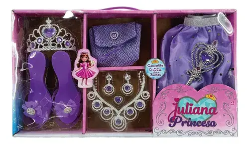 Set De Princesa Sifriends Con Vestido Y Accesorios Para Niñas 8 Piezas