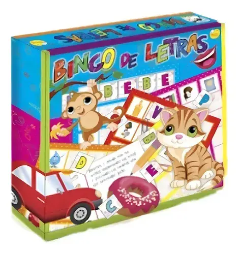 Juego De Mesa Bingo De Letras Armar Palabras +6 Años