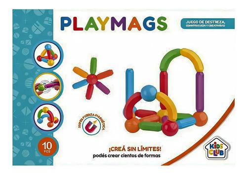 Juego De Bloques Magneticos 10 Piezas Playmags Kids Club 10