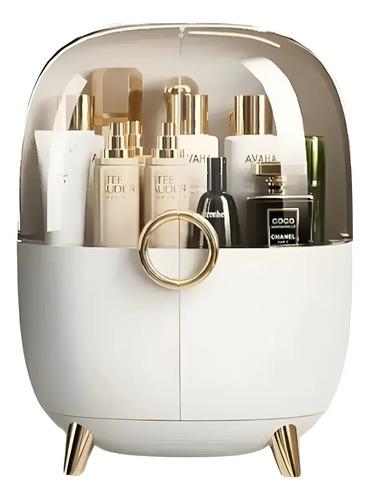 Organizador Porta Maquillaje Cosmeticos Make Up Capsula Gde Natural