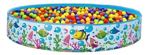 Pileta Pelotero Rigida Para Bebes Niños 125 Cm Agua Juegos Peces