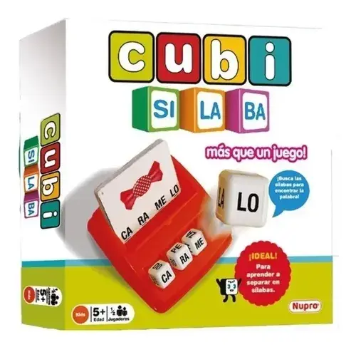 Cubi Silabas Juego Didactico Educativo Aprende A Leer Nupro