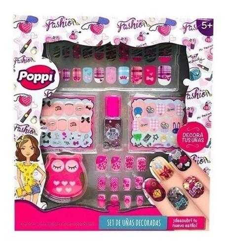 Mi Primer Set De Uñas Postizas Decora Infantil Nena Esmalte