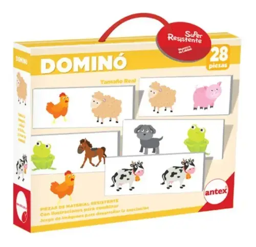 Valija Domino De Animales Granja Didáctico Aprender Antex