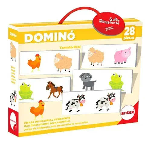 Domino Animales C/carton Extra Resistente Antex Art 1247