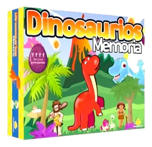 Juego De Mesa Dinosaurios Memoria Yuyu 32 Fichas Plásticas 2 A 4 Jugadores