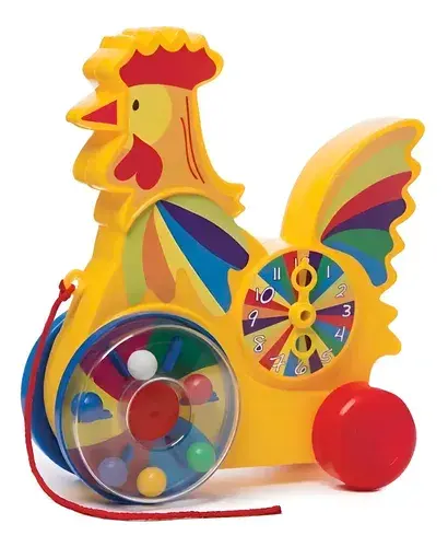 Arrastre Gallina Didáctico Juego Para Bebés Infantil Colores