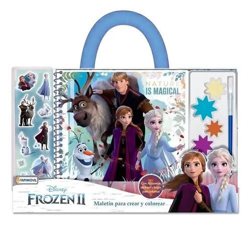 Maletín Para Crear Y Colorear Acuarelas Frozen Ana Tapimovil