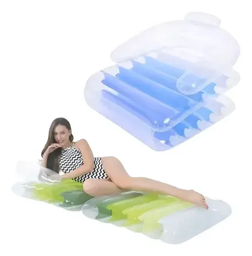 Colchoneta Inflable 2 En 1 Para Pileta Sillon Plegable