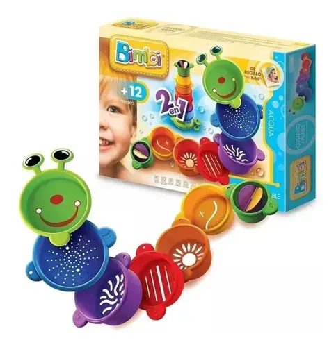 Gusanito Apilable 2 En 1 Aqua Bebes Bimbi Para Jugar En Agua