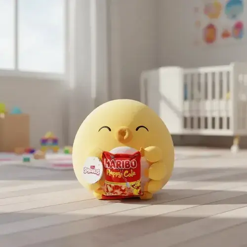 Peluche Zuru Snackles Animales Con Golosina O Snack De 35cm Oso Marino Con Haribo Amarillo