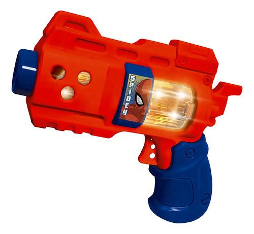 Pistola Juguete Spiderman Hombre Araña Con Luces Y Sonidos Rojo