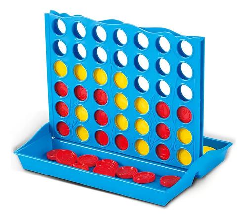 Juego De Mesa Estrategia 4 En Linea Tablero Portatil