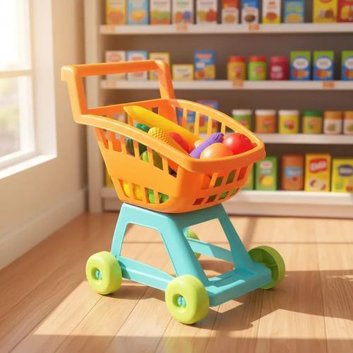 Carrito De Supermercado Con Frutas Y Verduras Duravit Naranja