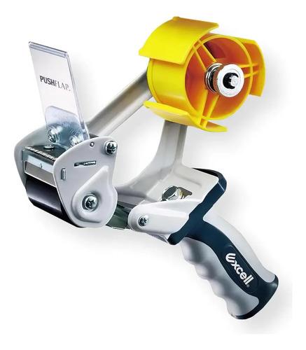 Dispensador Cinta Excell 2'' Núcleo 3'' Acero Con Freno Amarillo