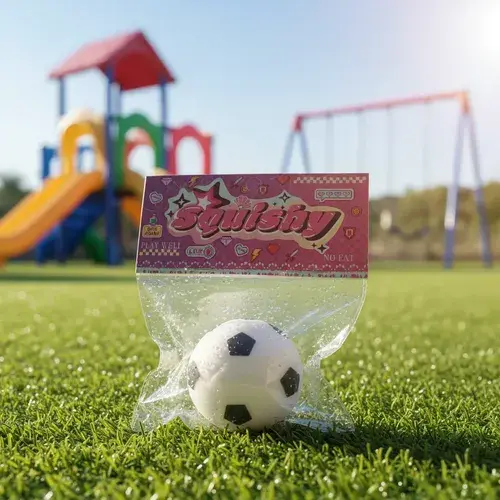 Squishy Pelota De Futbol Football Antiestres Relajante Blanco