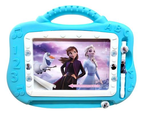 Pizarra Magica Magnetica Frozen Disney 4 Colores Color Celeste
